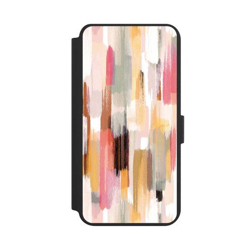 Samsung Galaxy S24+ NIVOflip Abstrakte Pinselstriche Herbsttöne