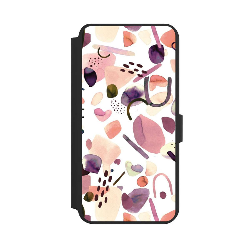 Galaxy S24 + NIVOflip Aquarelle Formes abstraites Mauve