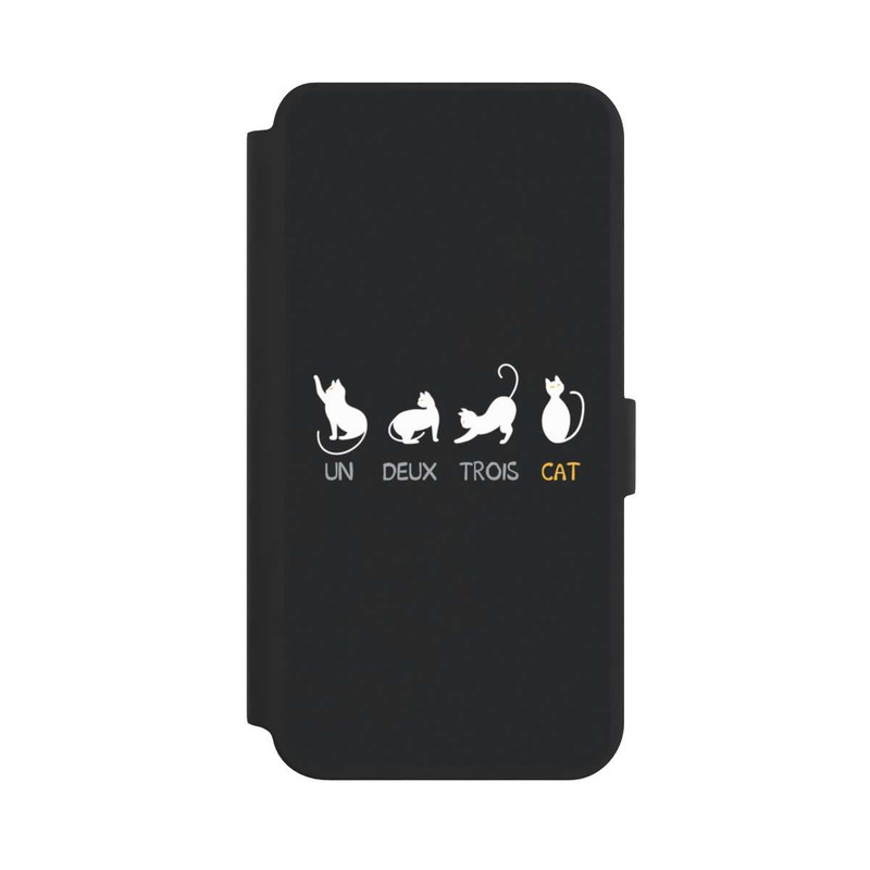 Galaxy S24 + NIVOflip Un Deux Trois Cat