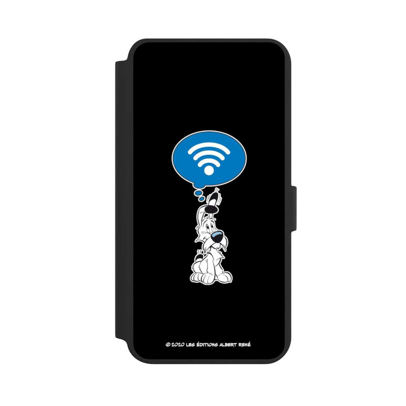 Galaxy S24 + NIVOflip Idefix W-LAN - Schwarz Hintergrund