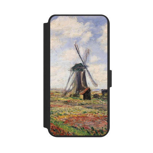 Samsung Galaxy S24+ NIVOflip Tulpenfelder mit der Rijnsburger Windmühle von Claude Monet