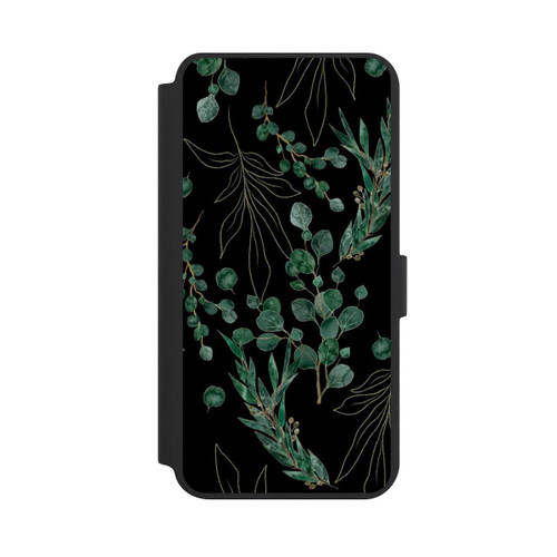 Samsung Galaxy S24+ NIVOflip Eukalyptusblätter schwarz