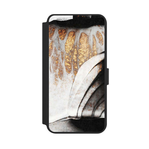 Samsung Galaxy S24+ NIVOflip Schwarze und goldene Adern