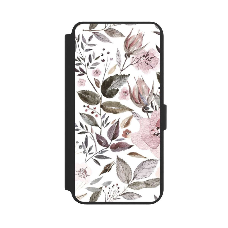 Galaxy S24 + NIVOflip Aquarell braune Rosenblüten