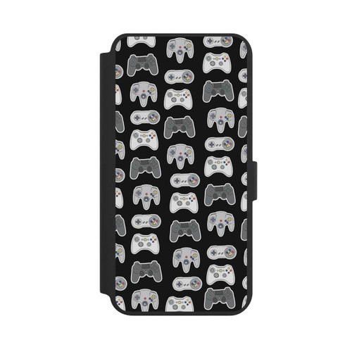 Samsung Galaxy S24+ NIVOflip Controller Pattern Black Background