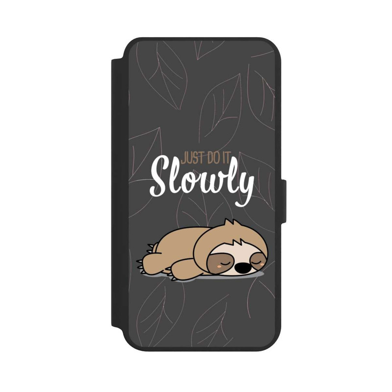 Galaxy S24 + NIVOflip Just Do It Slowly Sloth Grey