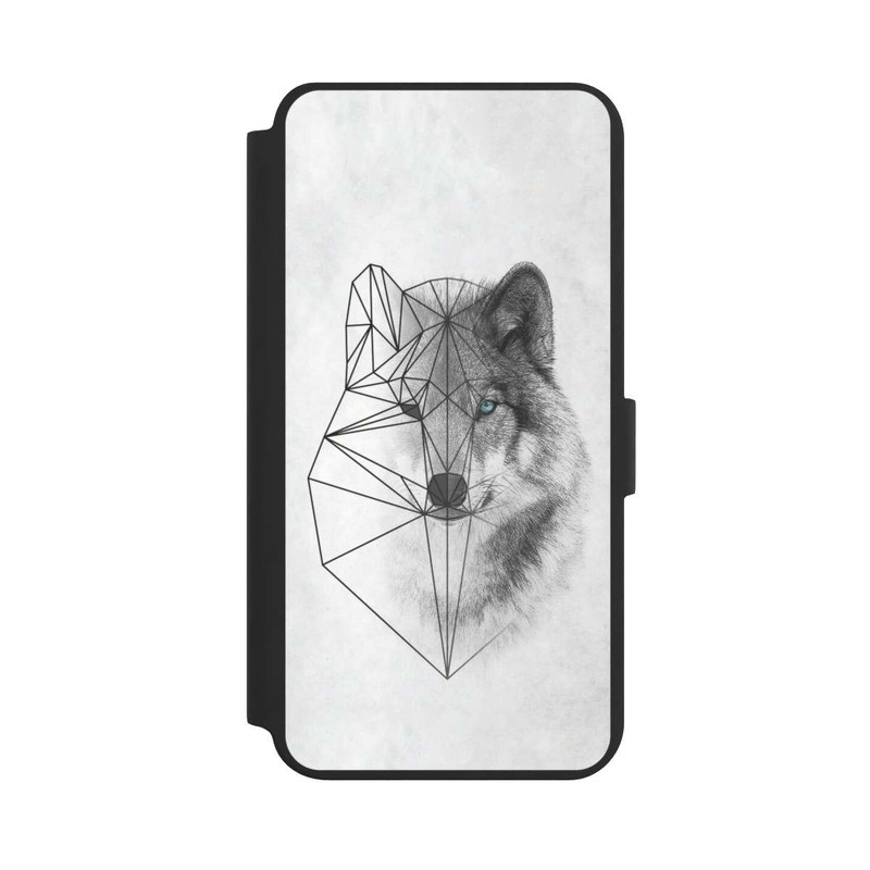 Galaxy S24 + NIVOflip Polygonic Wolf