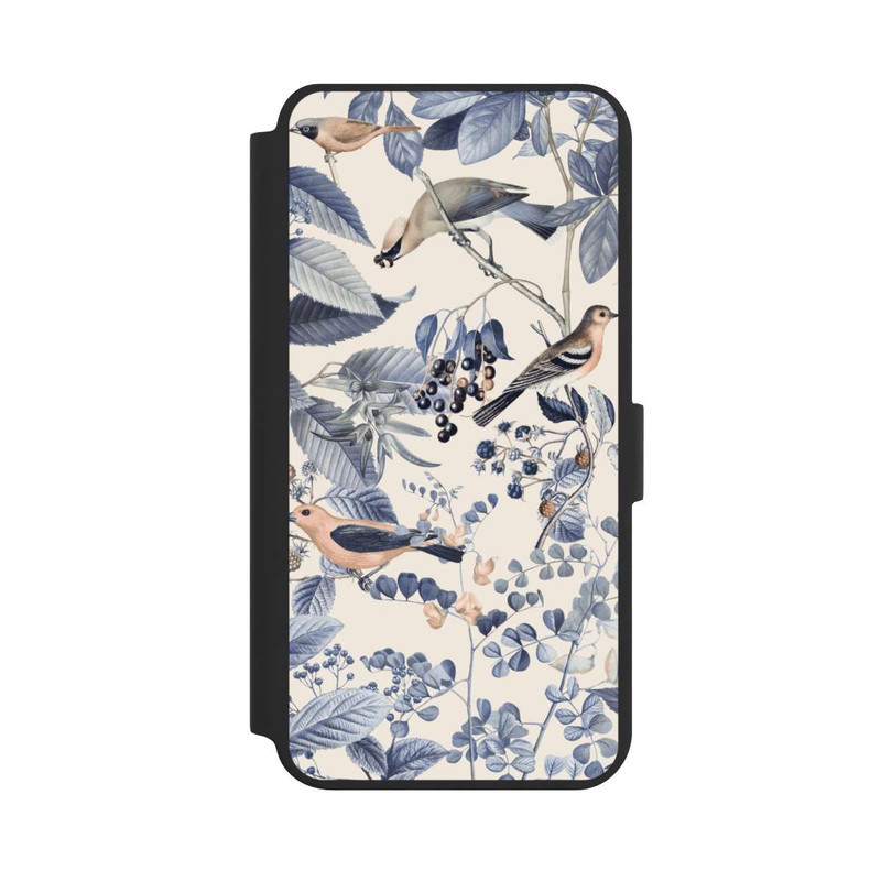 Galaxy S24 + NIVOflip Oiseaux Et Baies en Beige