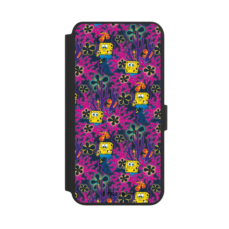 Galaxy S24 + NIVOflip Bob L'Éponge - Corail Pattern