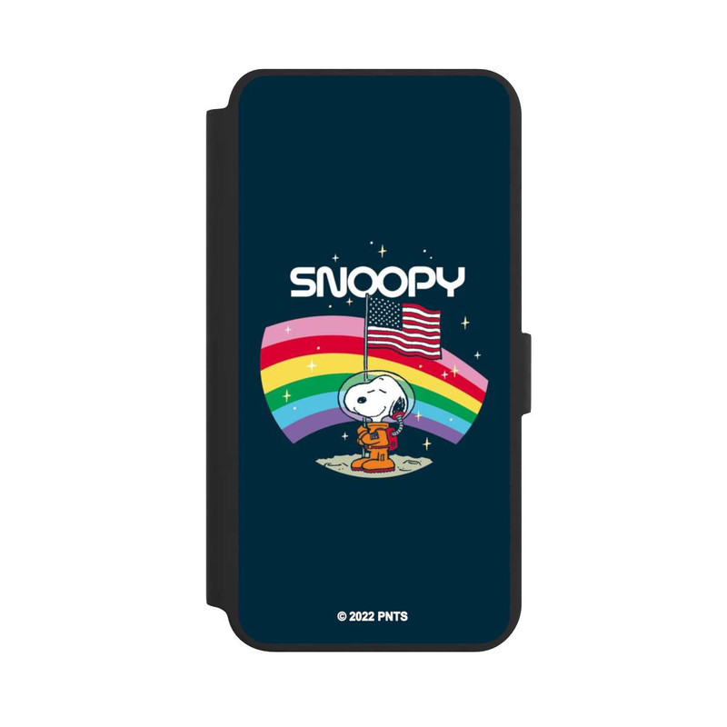 Galaxy S24 + NIVOflip Snoopy Weltraumreisender Regenbogen