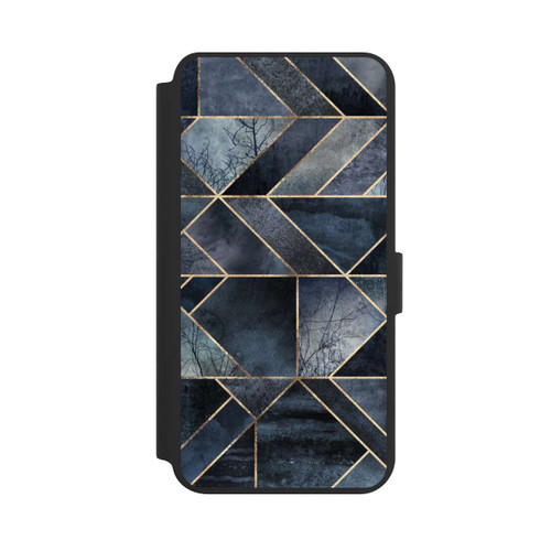 Samsung Galaxy S24+ NIVOflip Abstraktes Natur-Dunkelblau