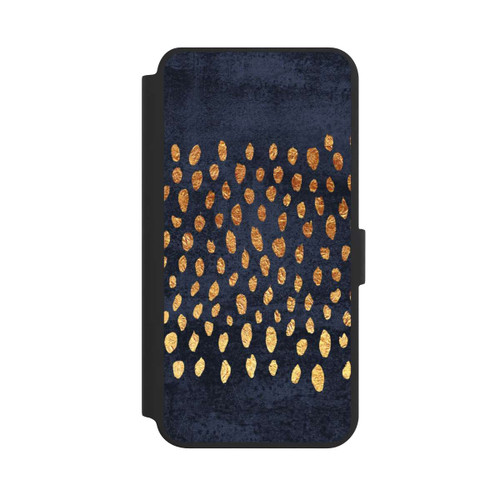 Samsung Galaxy S24+ NIVOflip Muster Gold und Marine