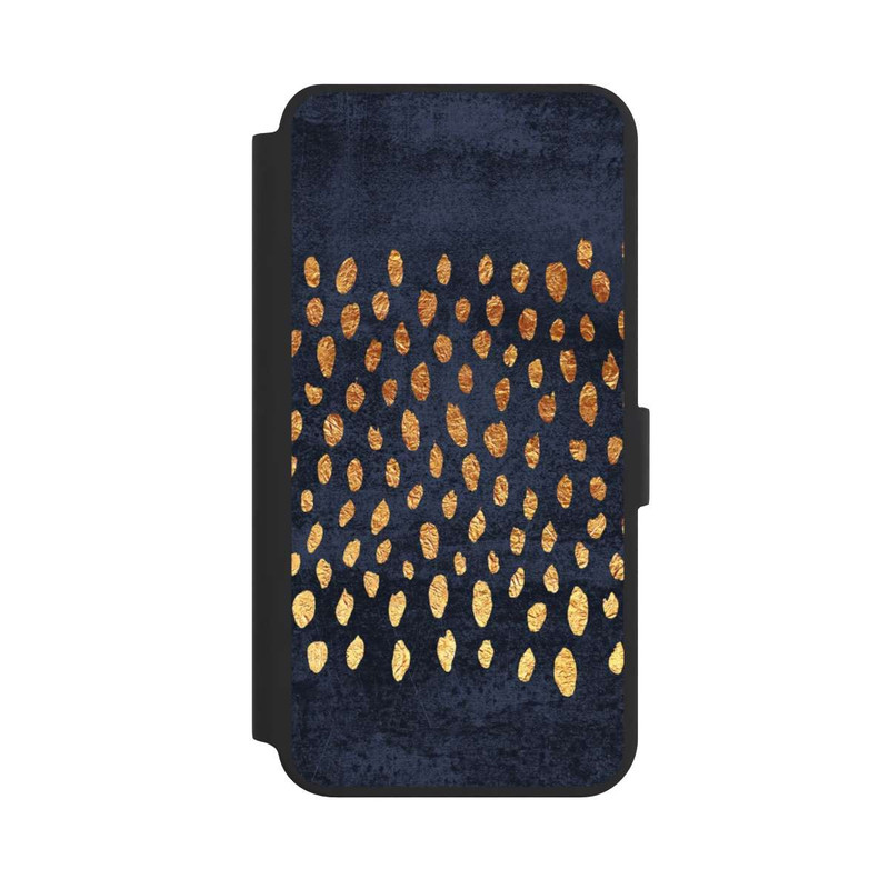 Galaxy S24 + NIVOflip Or & Bleu Pattern