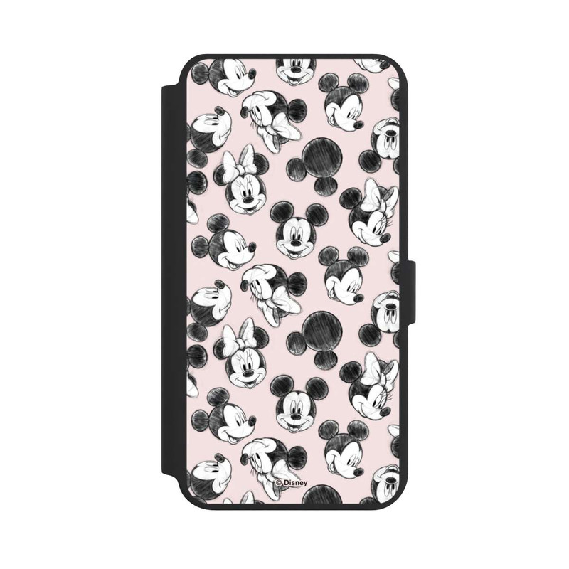 Galaxy S24 + NIVOflip Minnie & Mickey Viele Gesichter Pink