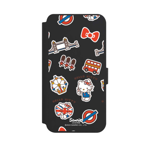 Samsung Galaxy S24+ NIVOflip Hello Kitty Londoner Abzeichen Transparent