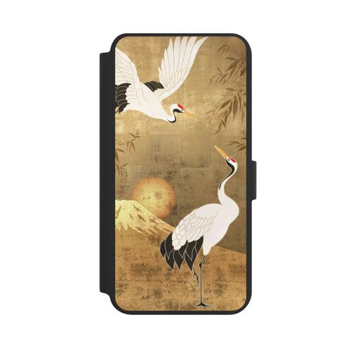 Samsung Galaxy S24+ NIVOflip Cranes Gold Japan 1