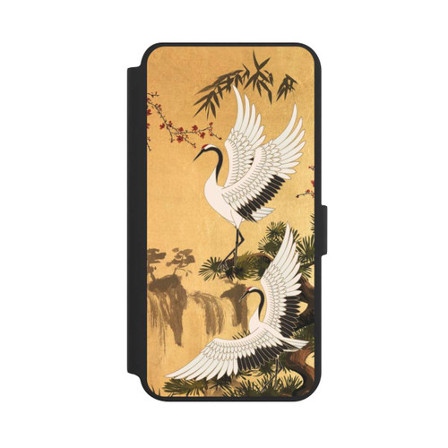 Samsung Galaxy S24+ NIVOflip Cranes Gold Japan 2