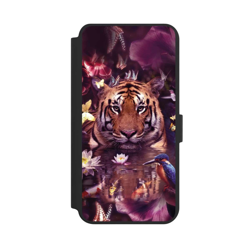 Galaxy S24 + NIVOflip Tiger flower frame