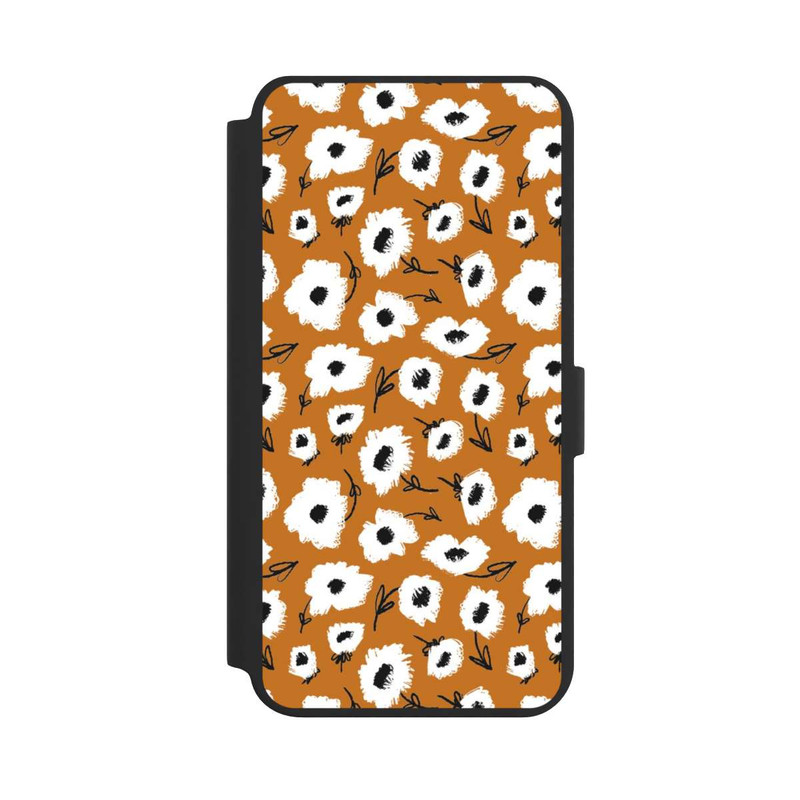 Galaxy S24 + NIVOflip Pattern Fleurs Ocres