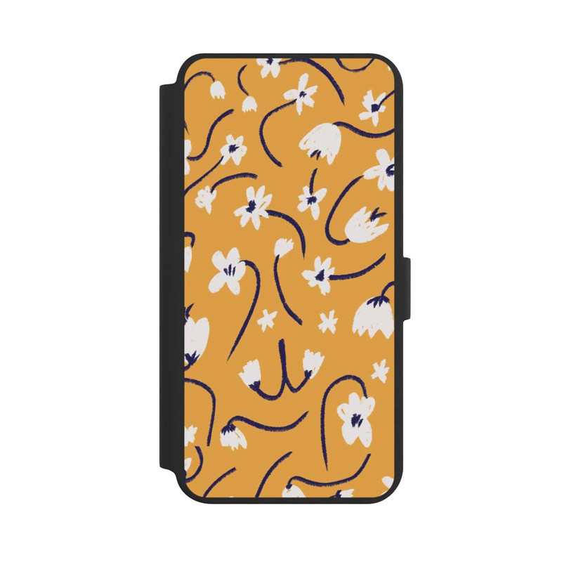 Galaxy S24 + NIVOflip Pattern Petites Fleurs Jaunes