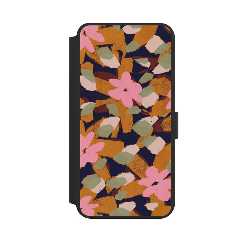 Galaxy S24 + NIVOflip Pattern Fleurs Roses