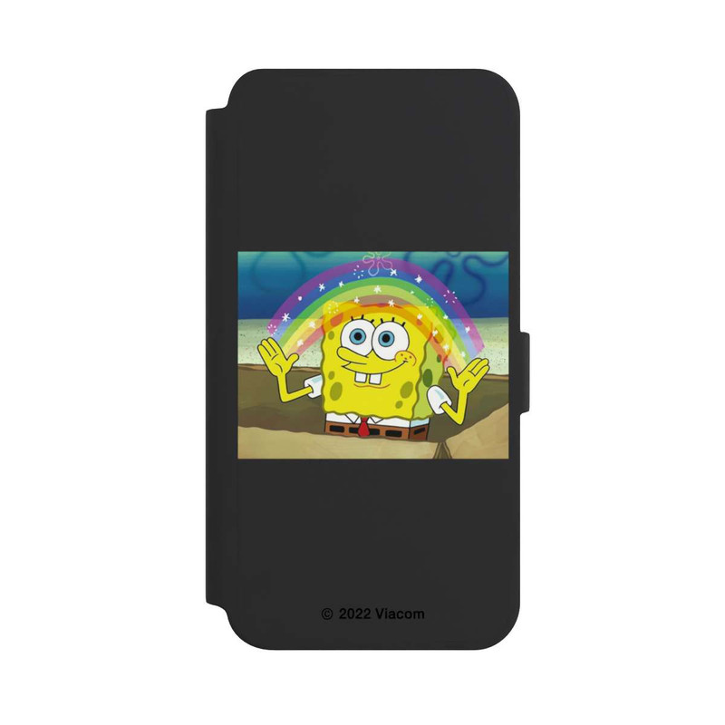 Galaxy S24 + NIVOflip Bob L'Éponge - Meme Arc-en-ciel Transparent