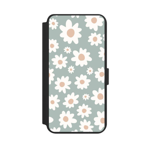 Samsung Galaxy S24+ NIVOflip Gänseblümchen Muster grün