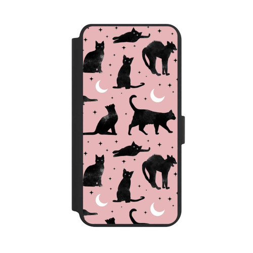 Samsung Galaxy S24+ NIVOflip Lune &amp; Chats Fond Rose