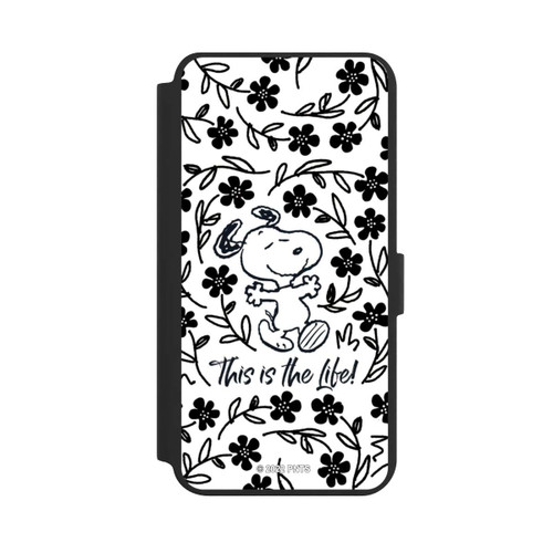 Samsung Galaxy S24+ NIVOflip Snoopy schwarz und weiß This Is The Life