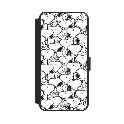 Samsung Galaxy S24+ NIVOflip Snoopy Muster Schwarz und Weiß