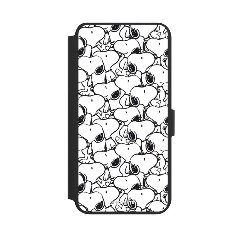 Galaxy S24 + NIVOflip Snoopy Muster Schwarz und Weiß