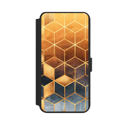 Samsung Galaxy S24+ NIVOflip Würfel goldener Farbverlauf