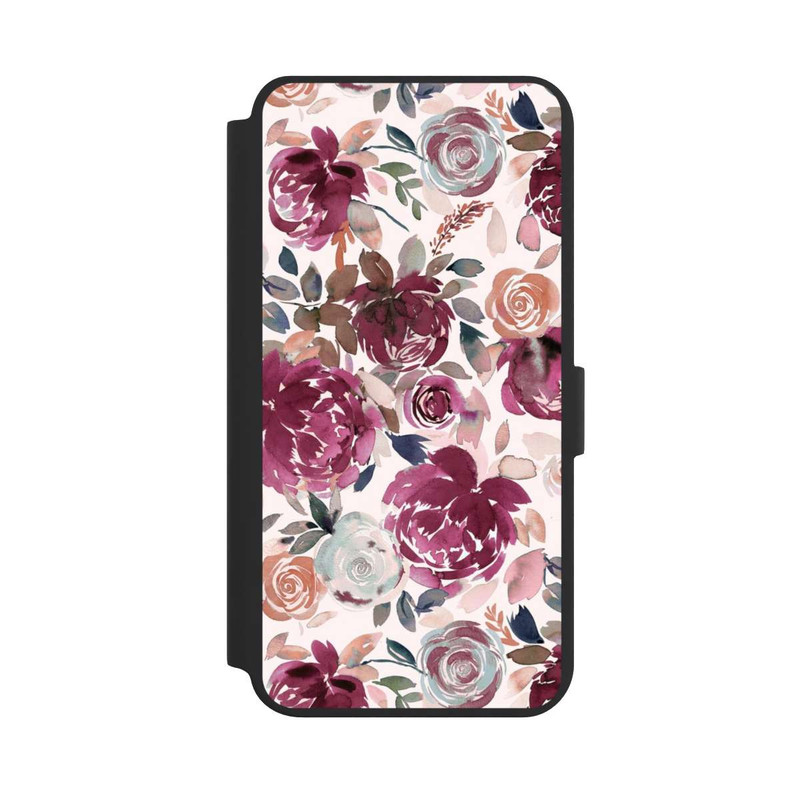 Galaxy S24 + NIVOflip Pivoines et roses d'automne Rose