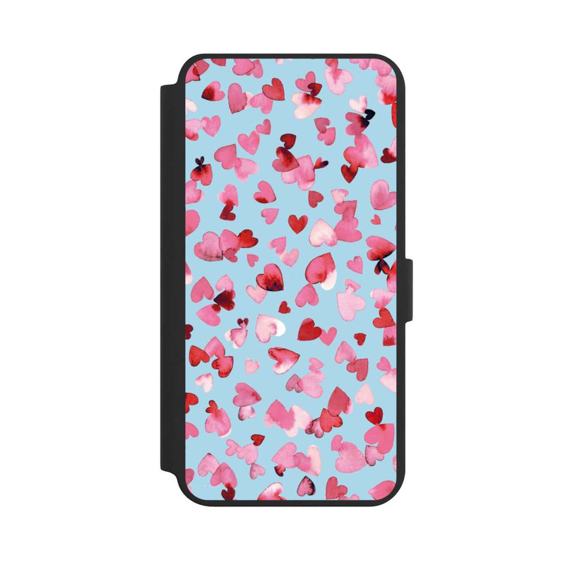 Galaxy S24 + NIVOflip Saint Valentin Amour Coeurs Rose Bleu