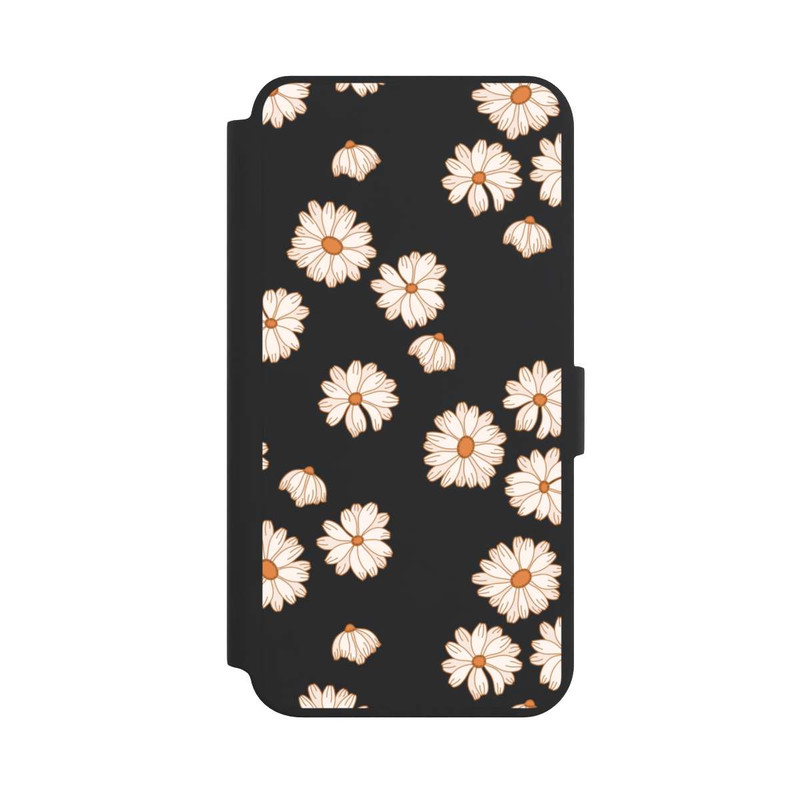 Galaxy S24 + NIVOflip Fond Flower Power blanc