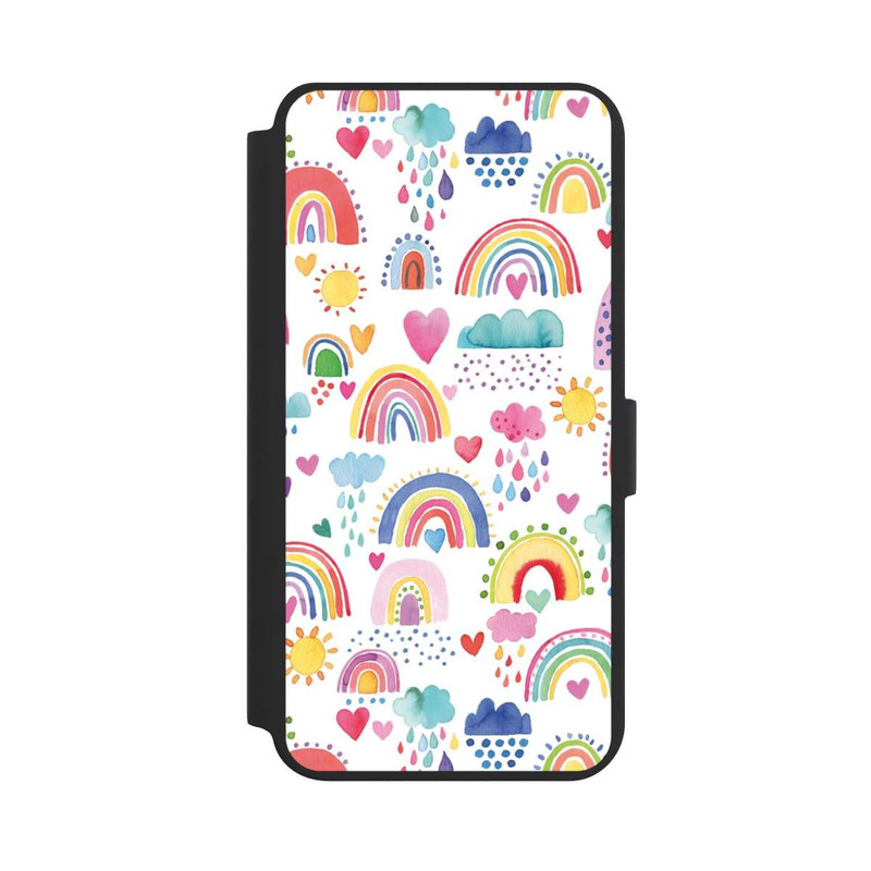Galaxy S24 + NIVOflip Lovely Rainbows Multi Rouge