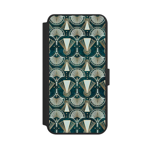 Samsung Galaxy S24+ NIVOflip Art Deco Green Pattern