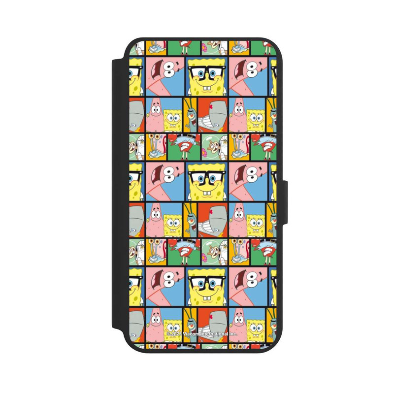 Galaxy S24 + NIVOflip Motif de mémoire des amis de Bob l'éponge