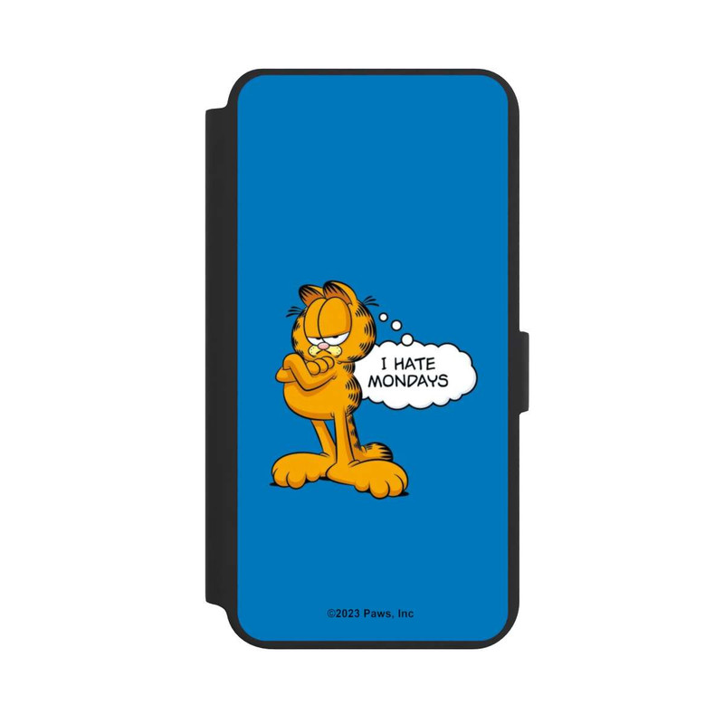 Galaxy S24 + NIVOflip Garfield I Hate Mondays Blau