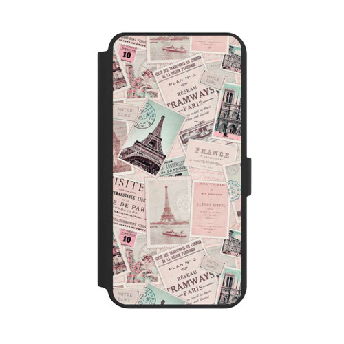 Samsung Galaxy S24+ NIVOflip Vintage Paris Postcards Pattern