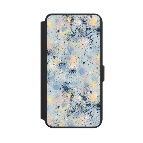 Samsung Galaxy S24+ NIVOflip Tintentropfen Staub Textur Blau
