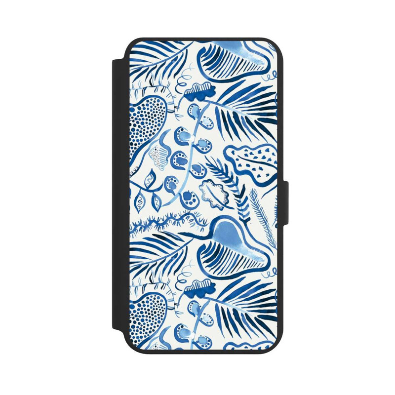 Galaxy S24 + NIVOflip Tropical Forest Leaves Blue