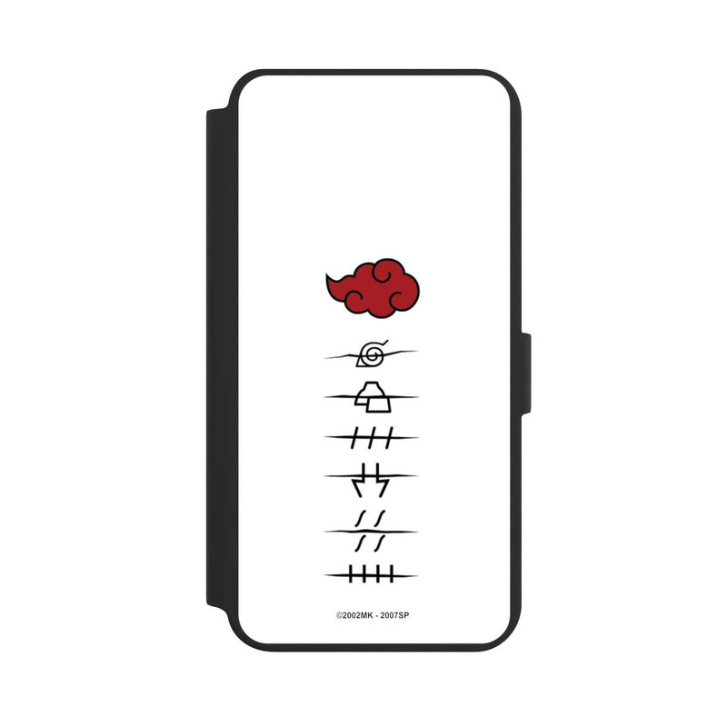 Galaxy S24 + NIVOflip Symboles blancs des membres d'Akatsuki