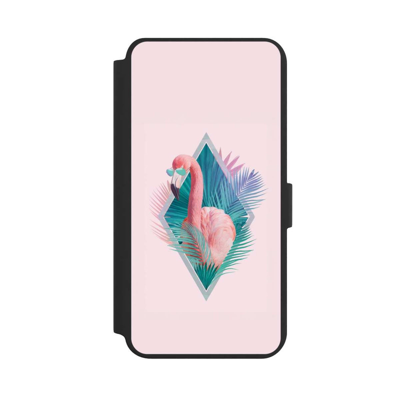 Galaxy S24 + NIVOflip Feuilles tropicales Flamant