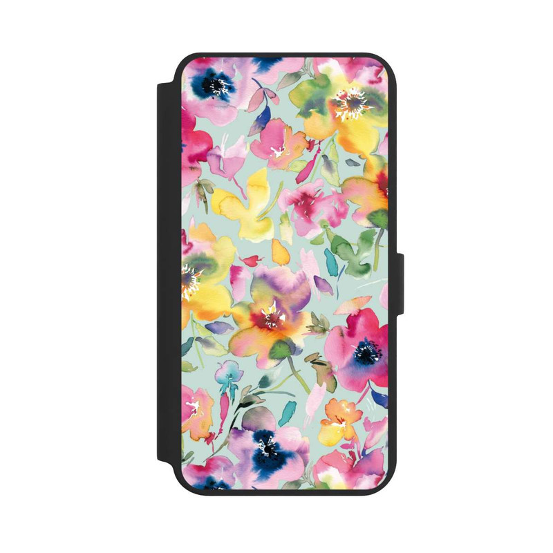 Galaxy S24 + NIVOflip Künstlerischer Sommer Psychedelic Floral