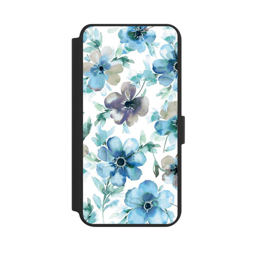Samsung Galaxy S24+ NIVOflip Blue Flower Pattern Trendy