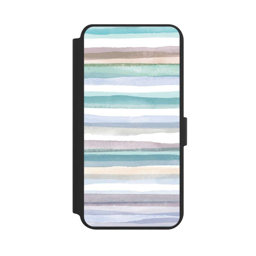 Samsung Galaxy S24+ NIVOflip Pastellfarbene Streifen Blau