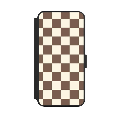Samsung Galaxy S24+ NIVOflip Checkerboard brown