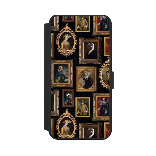 Samsung Galaxy S24+ NIVOflip Bilderrahmen Muster Hunde altmodisch mit KI