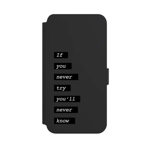 Samsung Galaxy S24+ NIVOflip If You Try Black Transparent